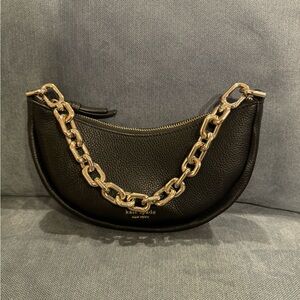 Kate Spade Black Leather Shoulder Bag Small